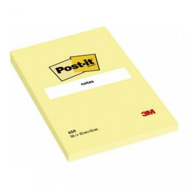 Bloc Notas Adhesivas Gran Formato Post-It Rayado Liso 102mmx152mm 100 Hojas