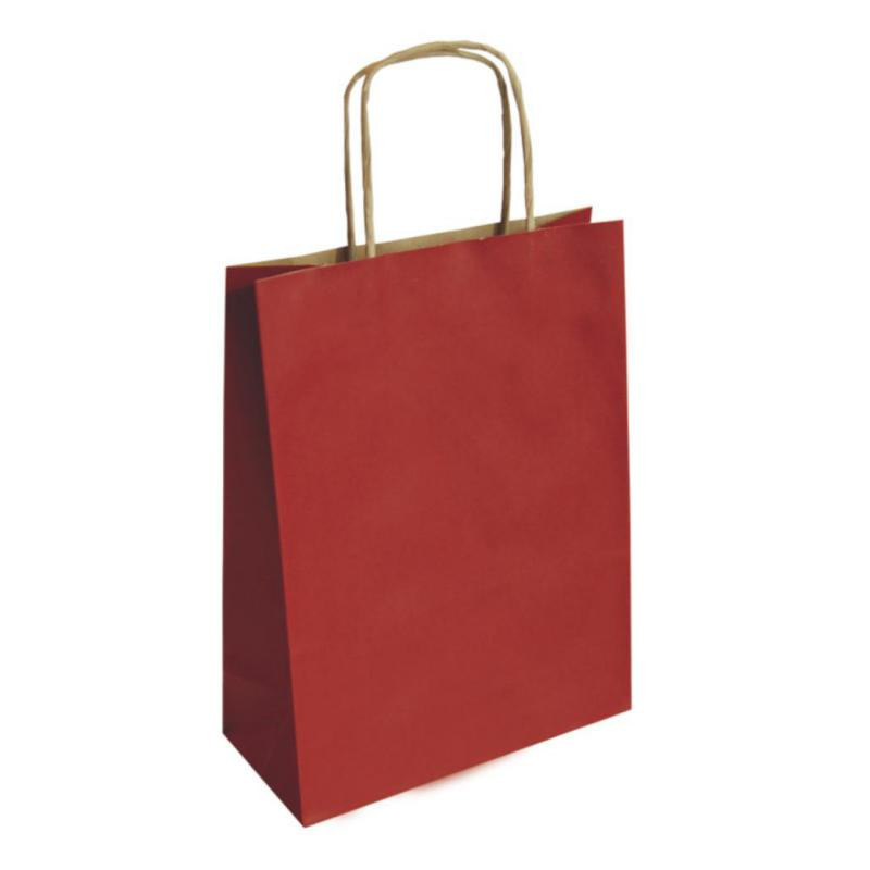 Bolsa de Papel Kraft Rojo Grande