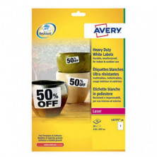 Etiquetas Avery A4 PoliÃ©ster 20ud.