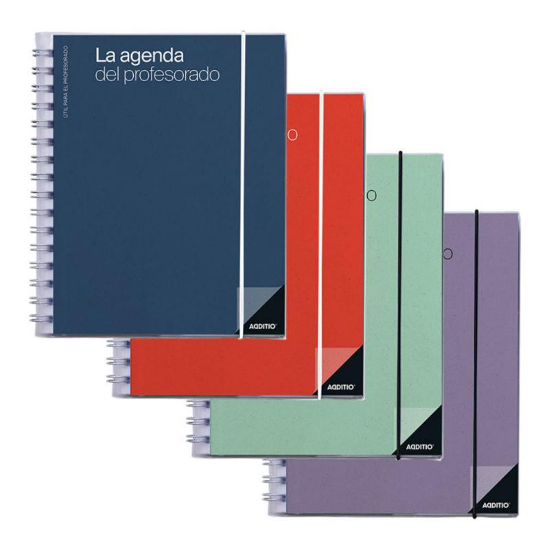 Agenda Profesorado Additio A5 Castellano Colores Surtidos