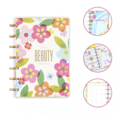 Agenda Mini Happy Planner 2024 Floral 12 Meses