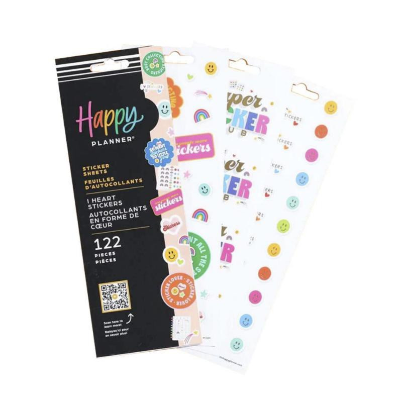 Pegatinas Happy Planner Hippie 8 Hojas