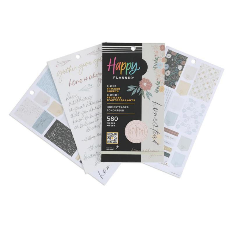 Pegatinas Happy Planner Homesteader 30 Hojas