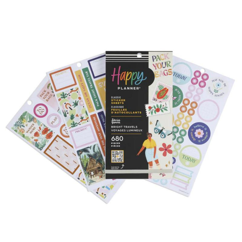 Pegatinas Happy Planner Bright 30 Hojas