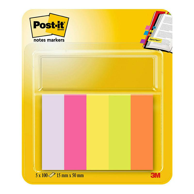 Bloc Notas Adhesivas Mini Post-It 15 x 50mm Amarillo 100 Hojas BlÃ­ster