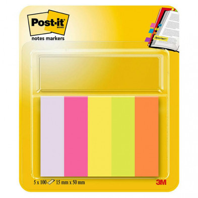 Bloc Notas Adhesivas Mini Post-It 15 x 50mm Amarillo 100 Hojas BlÃ­ster