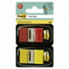 Banderitas Post-It 25,4 x43mm Dispensador Amarillo y Rojo 100 ud.