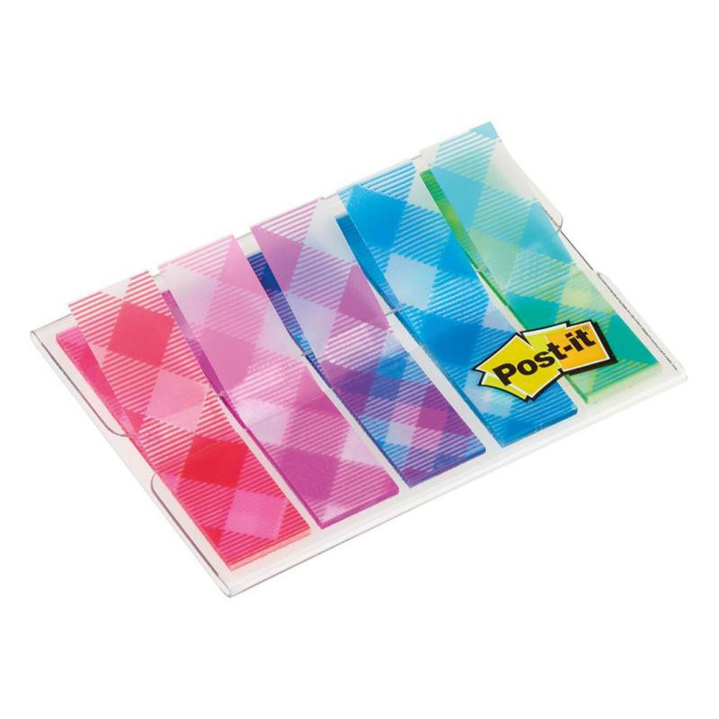 Banderitas Post-it 12 x 43 mm Dispensador 5 colores