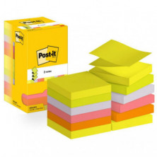 Bloc Notas Adhesivas Z-Notes Post-It Super Sticky 76 x 76 mm FlÃºor 100 Hojas