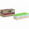 Bloc Notas Adhesivas Post-It Super Sticky Recicladas 76 x 76 mm Surtido 70 Hojas