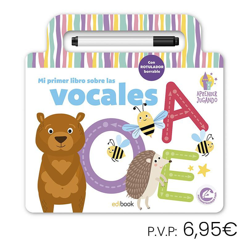 Libro Educativo Imagiland Aprende Jugando Libro Pizarra Vocales