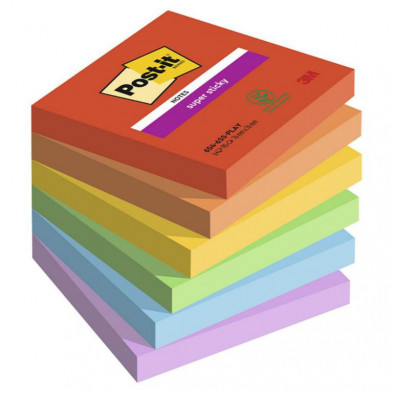 Bloc Notas Adhesivas Post-It 76mmx76mm Playful 540 Hojas