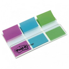 Banderitas Post-It 25mmx43,2mm Dispensador 3 Colores 60 ud.