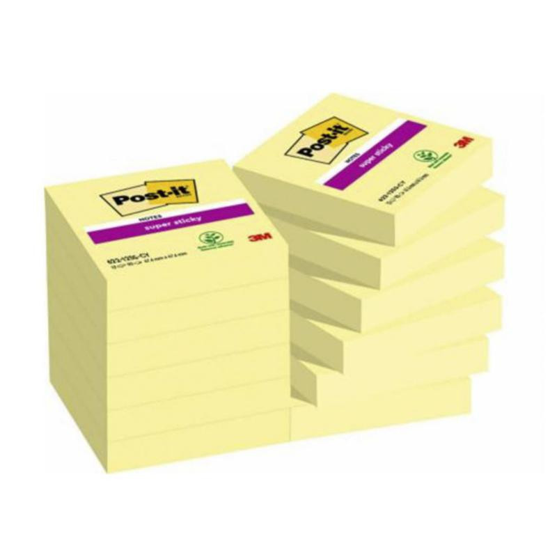 Bloc Notas Adhesivas Post-It 47,6mmx47,6mm Amarillas 90 Hojas