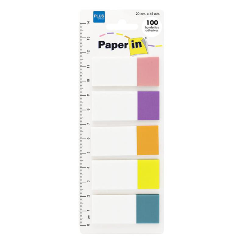 Banderitas Paper In Index Plus Office 5 Colores