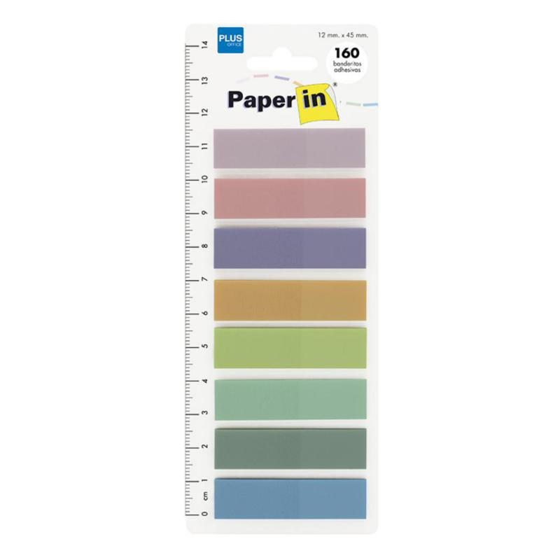 Banderitas Paper In Plus Office 8 Colores Pastel