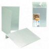 Sobres + Tarjetas C6 Plus Office 114mmx162mm Plata Metalizado 3ud.