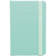 Libreta Encuadernada Campus University NoteBook A6 96 Hojas 80 g.con Goma Verde