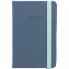 Libreta Encuadernada Campus University NoteBook A6 96 Hojas 80g Liso con Goma Azul