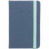 Libreta Encuadernada Campus University NoteBook A6 96 Hojas 80g Liso con Goma Azul