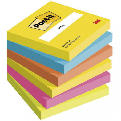 Bloc Notas Adhesivas Post-It 76mmx76mm Colores EnergÃ­a 100 Hojas