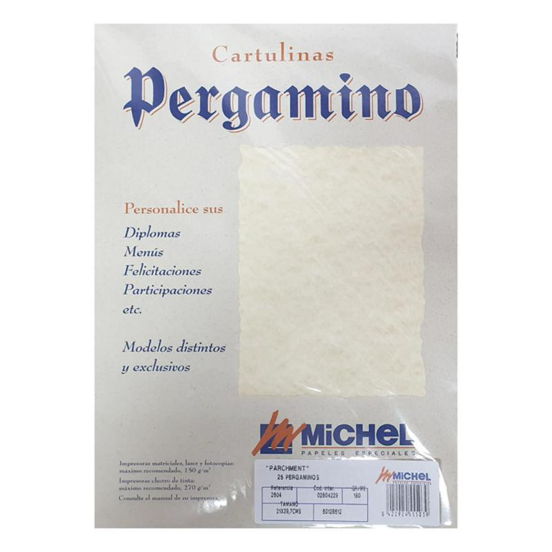 Papel Pergamino A4 Parchment 150g 25 Hojas Topacio