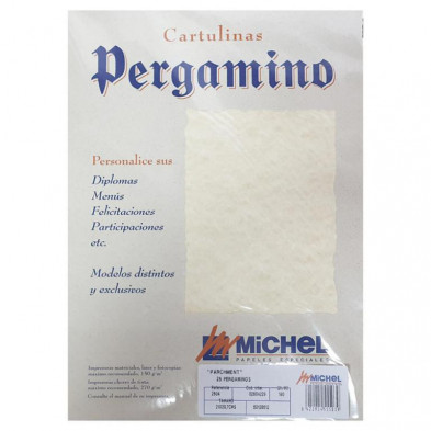 Papel Pergamino A4 Parchment 150g 25 Hojas Topacio