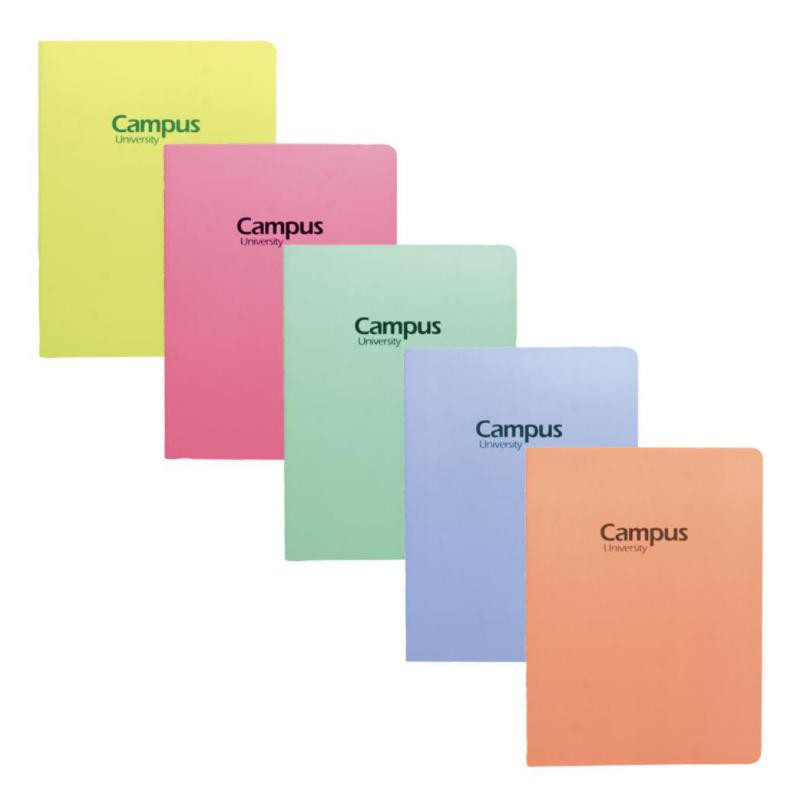 Libreta Cosida Campus University 190 x 255 mm 36 Hojas 70g Liso Pastel