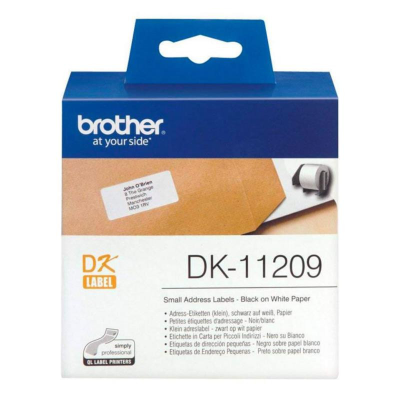 Etiquetas Brother DK11209 29x62 mm direcciÃ³n pequeÃ±a 800u