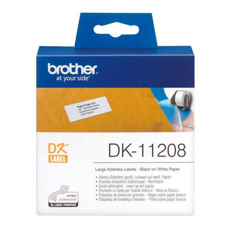 Etiquetas Brother DK11208 38x90 mm direciones grandes 400u