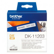 Etiquetas Brother DK11203 17x87 mm para carpetas 300u