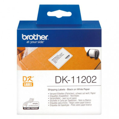 Etiquetas Brother DK11202 62x100 mm para envÃ­os 300u