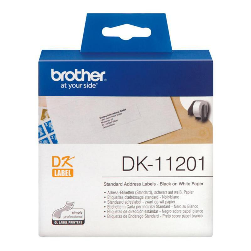 Etiquetas Brother DK11201 29x90 mm direcciÃ³n estÃ¡ndar 400u