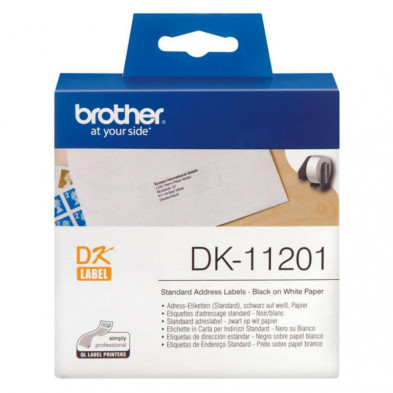 Etiquetas Brother DK11201 29x90 mm direcciÃ³n estÃ¡ndar 400u