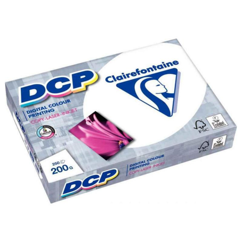 Papel A3 DCP Clairefontaine 200g 250 Hojas Blanco