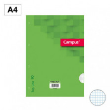 Recambios Campus A4 100 Hojas 90g CuadrÃ­cula 3 mm Verde