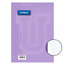 Recambio Campus A4 100 Hojas 90g CuadrÃ­cula 5 mm Banda Violeta