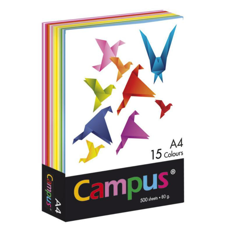 Papel A4 Campus Color 80g 500 Hojas 15 Colores