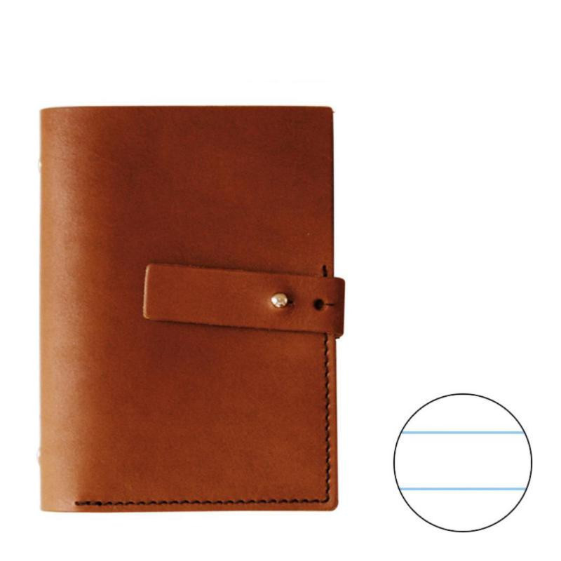 Agenda Piel Plus Office Rayado Horizontal MarrÃ³n Oscuro