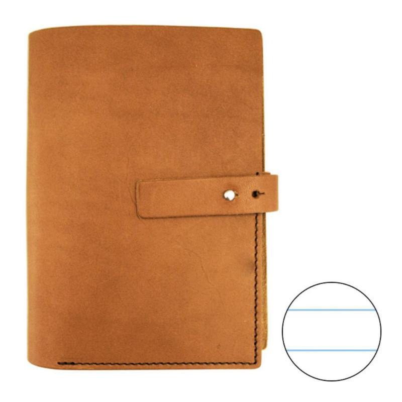 Agenda Piel Plus Office Rayado Horizontal MarrÃ³n Claro