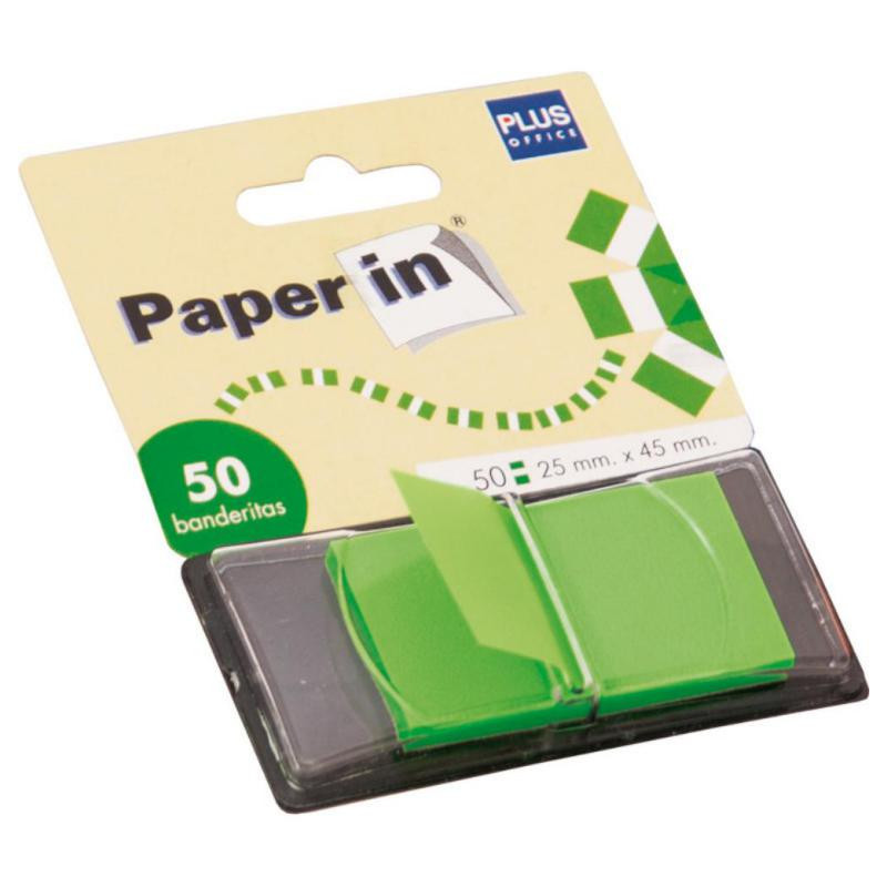 Banderitas Paper In Index Plus Office Verde 50ud.