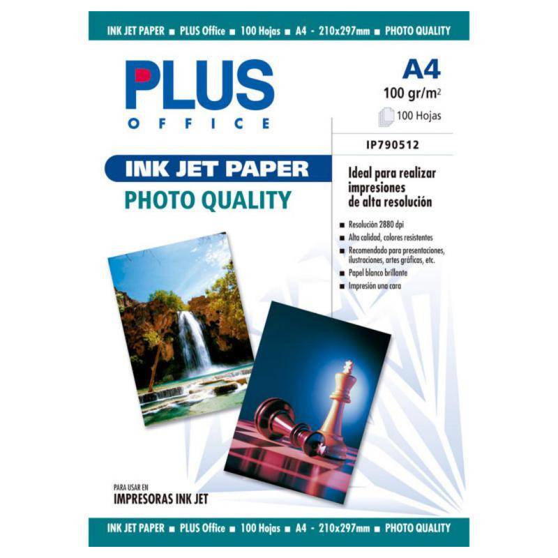 Papel FotogrÃ¡fico A4 Plus Office Inkjet Paper 2880 Dpi 100g 100 Hojas