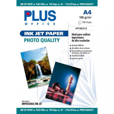 Papel FotogrÃ¡fico A4 Plus Office Inkjet Paper 2880 Dpi 100g 100 Hojas