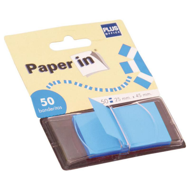 Banderitas Paper In Index Plus Office Azul 50ud.