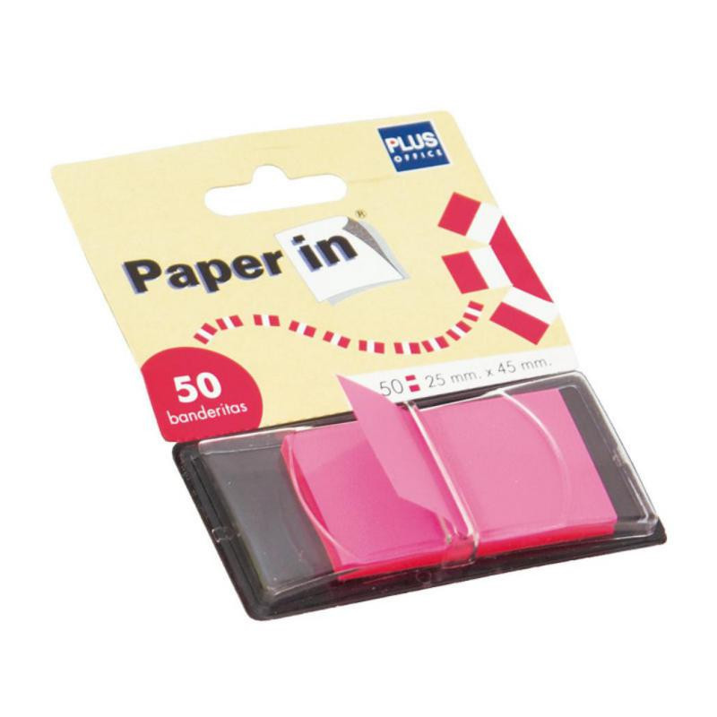 Banderitas Paper In Index Plus Office Rosa 50ud.