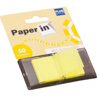 Banderitas Paper In Index Plus Office Amarillo 50ud.