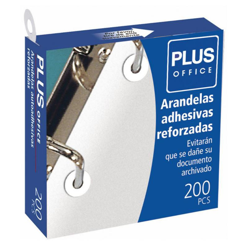 Arandelas Autoadhesivas Plus Office Reforzadas 13mm 200ud.