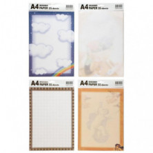 Papel Plus Office A4 con DiseÃ±o 80g 25 Hojas