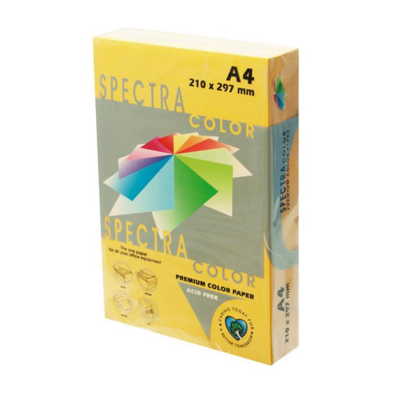 Papel A4 Spectra 80g 500 Hojas Amarillo Oro