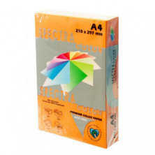 Papel A4 Spectra 80g 500 Hojas Naranja